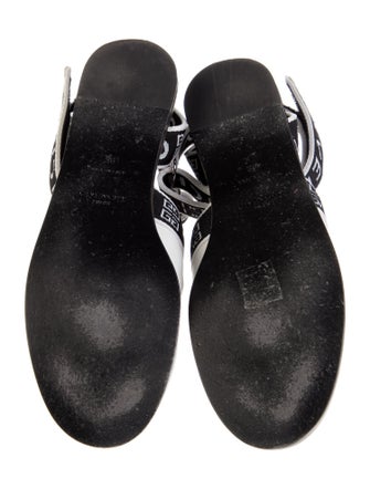 Givenchy Leather Printed Slingback Flats