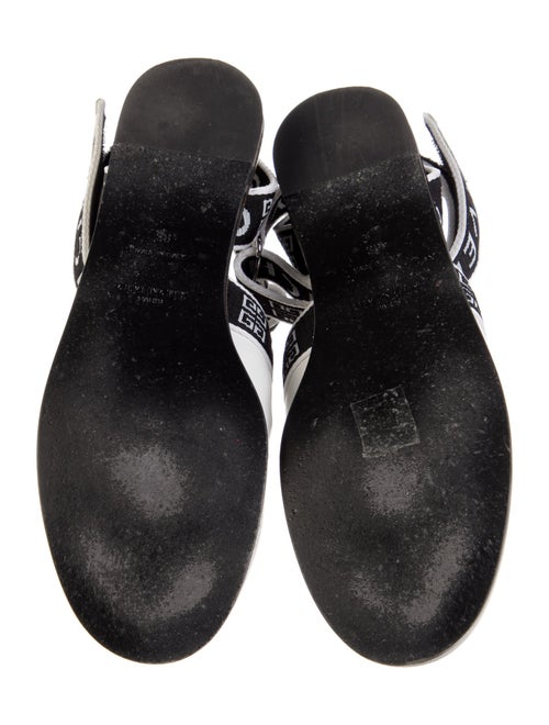 Givenchy Leather Printed Slingback Flats