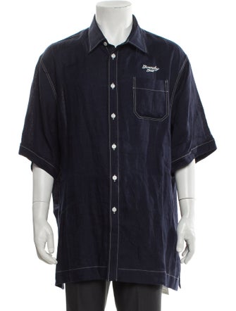 Givenchy Linen Three-Quarter Sleeve Shirt