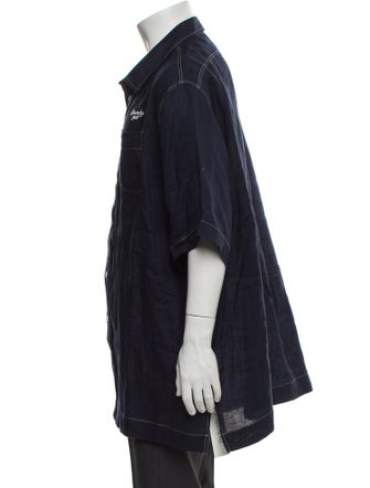 Givenchy Linen Three-Quarter Sleeve Shirt