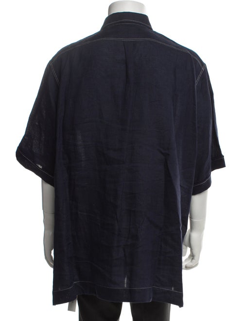 Givenchy Linen Three-Quarter Sleeve Shirt