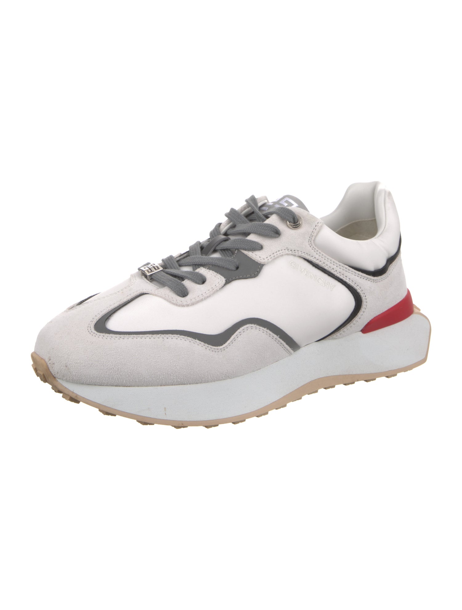 Givenchy Leather Colorblock Pattern Sneakers