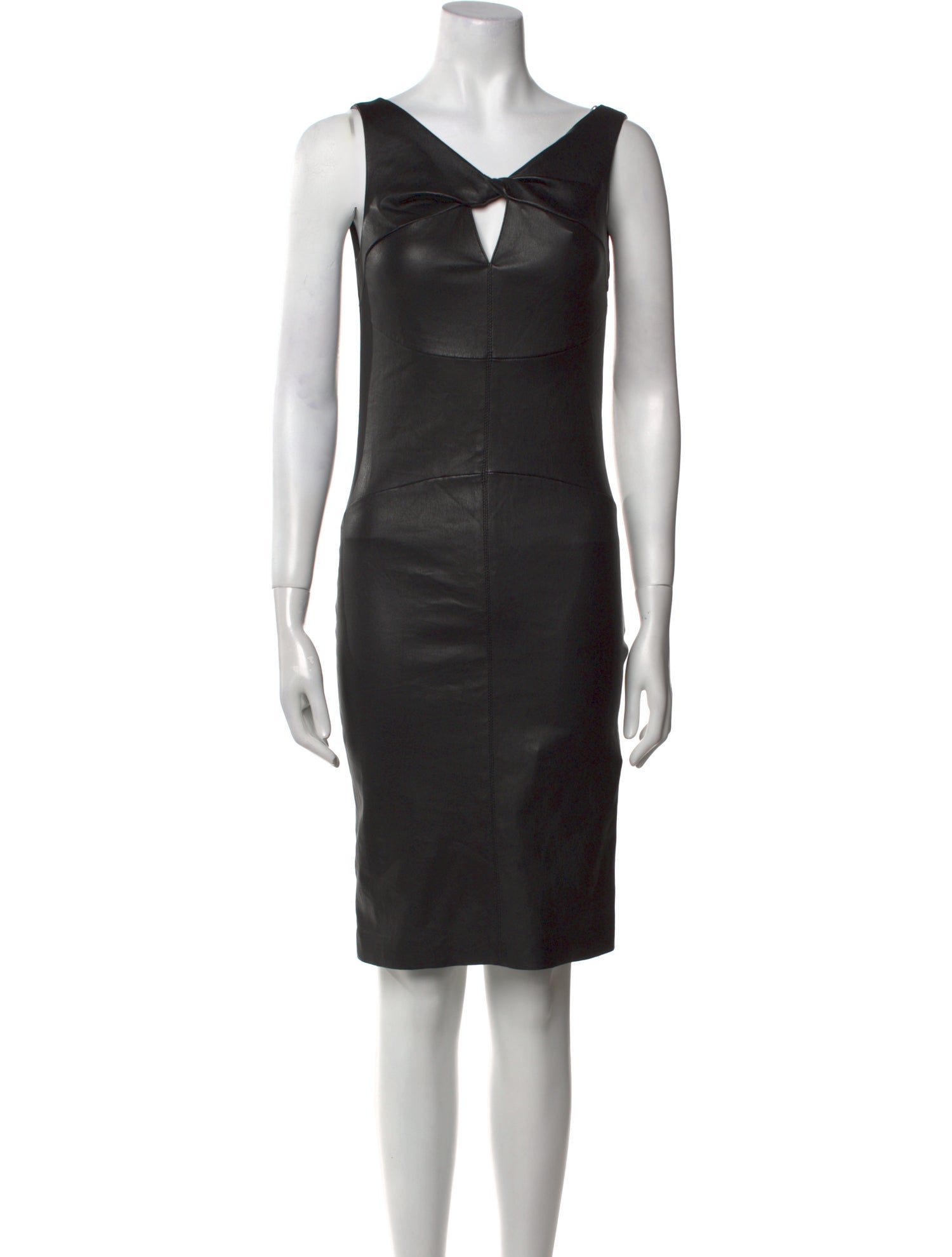 Givenchy Leather Knee-Length Dress