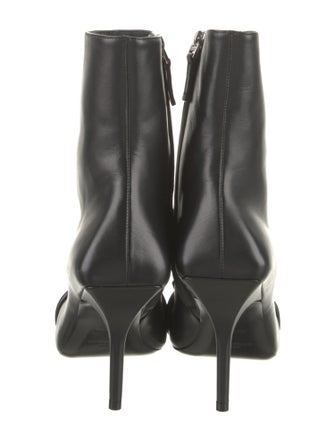 Givenchy Leather Whipstitch Trim Boots