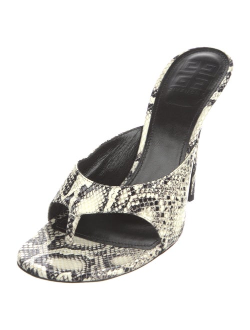 Givenchy Snakeskin Printed Slides