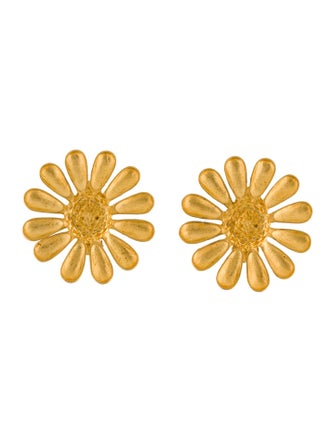 Givenchy Flower Clip-On Earrings