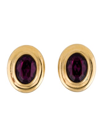 Givenchy Crystal Clip-On Earrings
