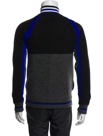 Givenchy Wool Colorblock Pattern Varsity Jacket