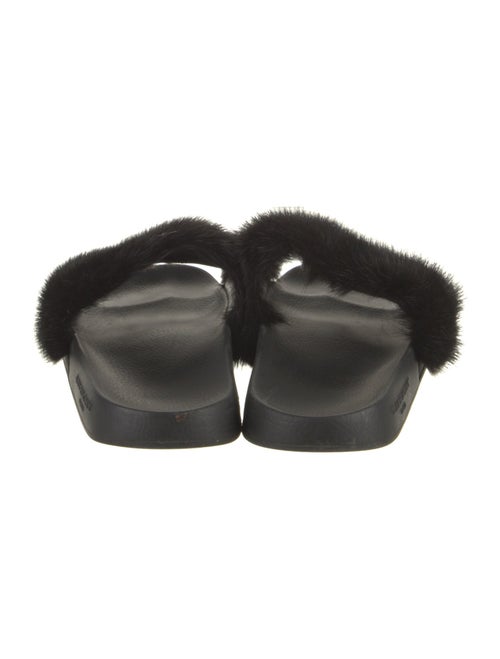 Givenchy Fur Faux Fur Trim Slides