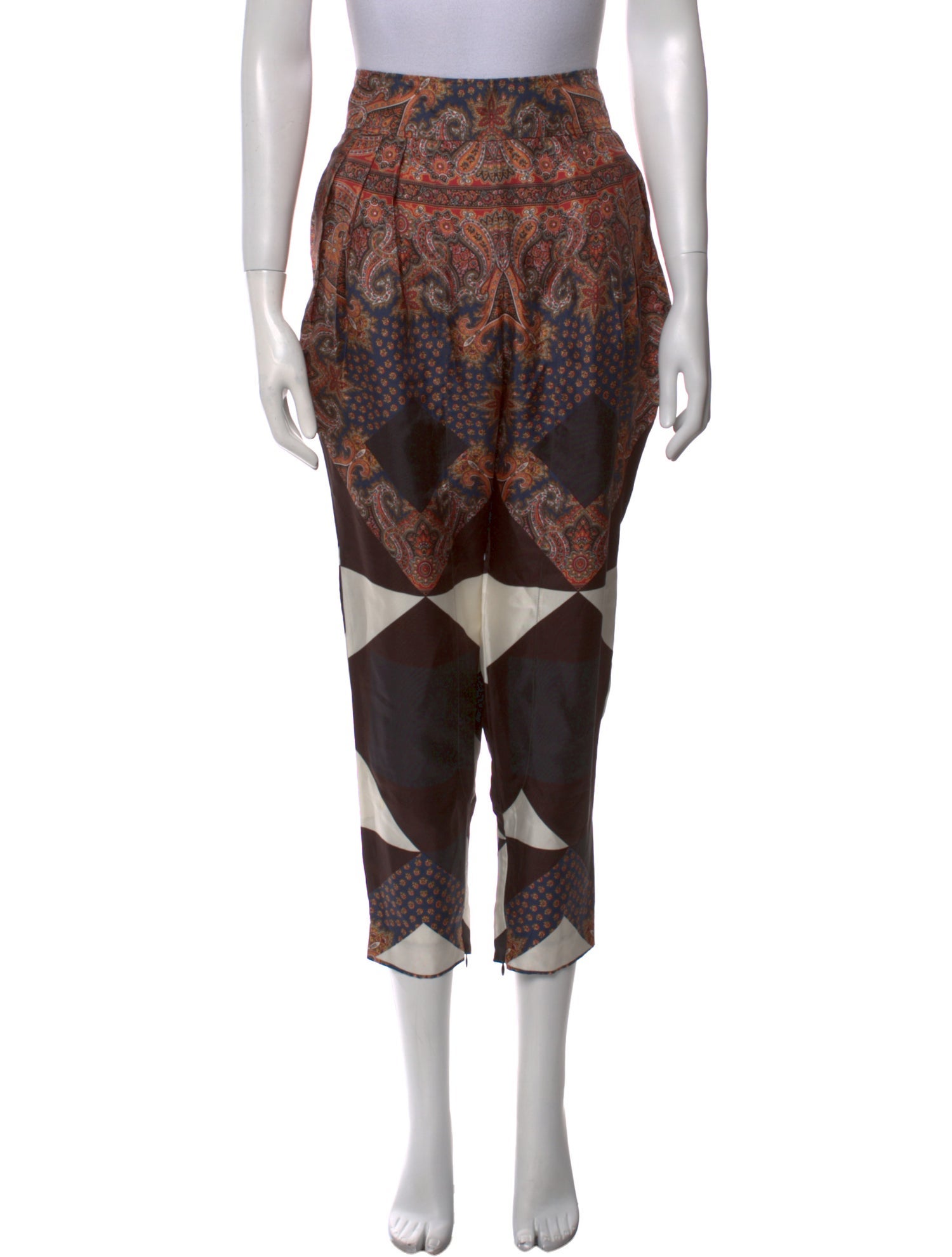 Givenchy Silk Straight Leg Pants