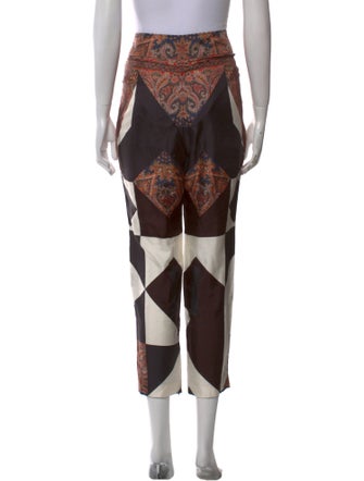 Givenchy Silk Straight Leg Pants