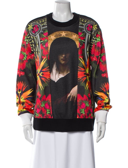 Givenchy Floral Print Crew Neck Sweatshirt