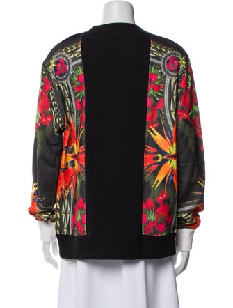 Givenchy Floral Print Crew Neck Sweatshirt