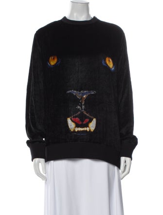 Givenchy Graphic Print Mock Neck Sweatshirt