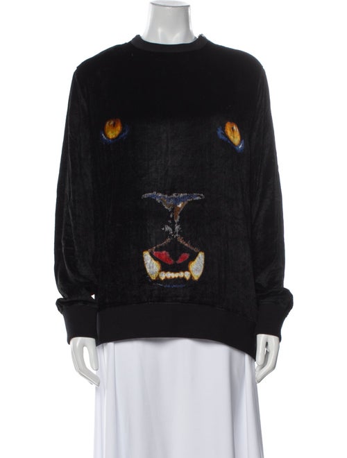 Givenchy Graphic Print Mock Neck Sweatshirt