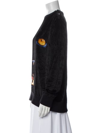 Givenchy Graphic Print Mock Neck Sweatshirt