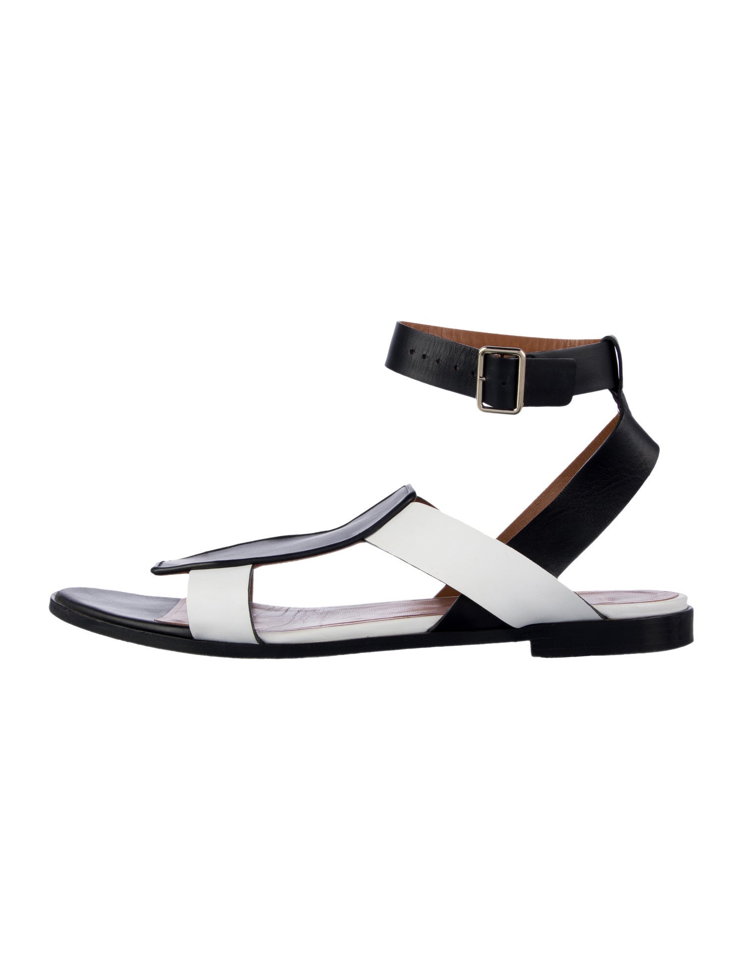 Givenchy Leather Colorblock Pattern Gladiator Sandals