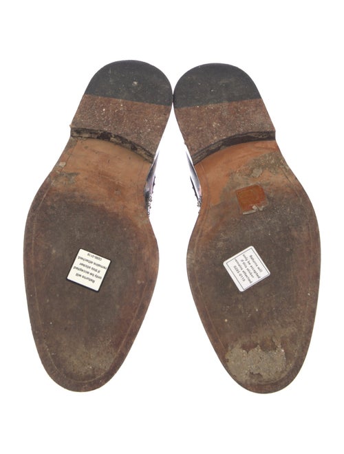 Givenchy Leather Floral Print Combat Boots