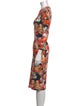 Givenchy Floral Print Midi Length Dress