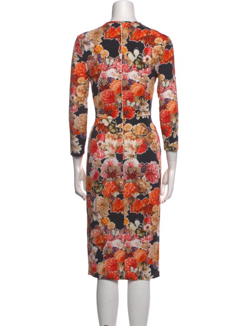 Givenchy Floral Print Midi Length Dress