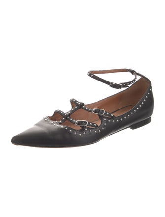 Givenchy Leather Studded Accents Flats