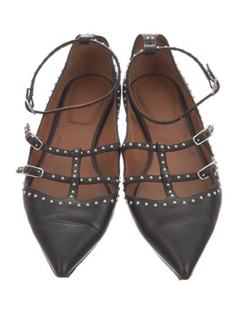 Givenchy Leather Studded Accents Flats