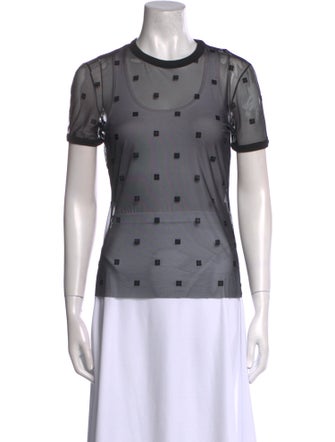 Givenchy Polka Dot Print Crew Neck T-Shirt