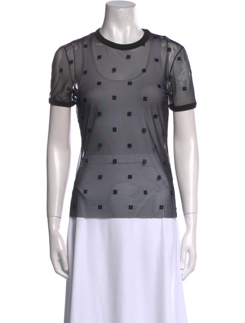 Givenchy Polka Dot Print Crew Neck T-Shirt