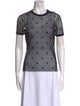 Givenchy Polka Dot Print Crew Neck T-Shirt