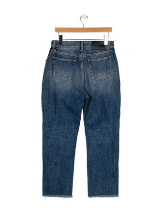 Givenchy High-Rise Straight Leg Jeans