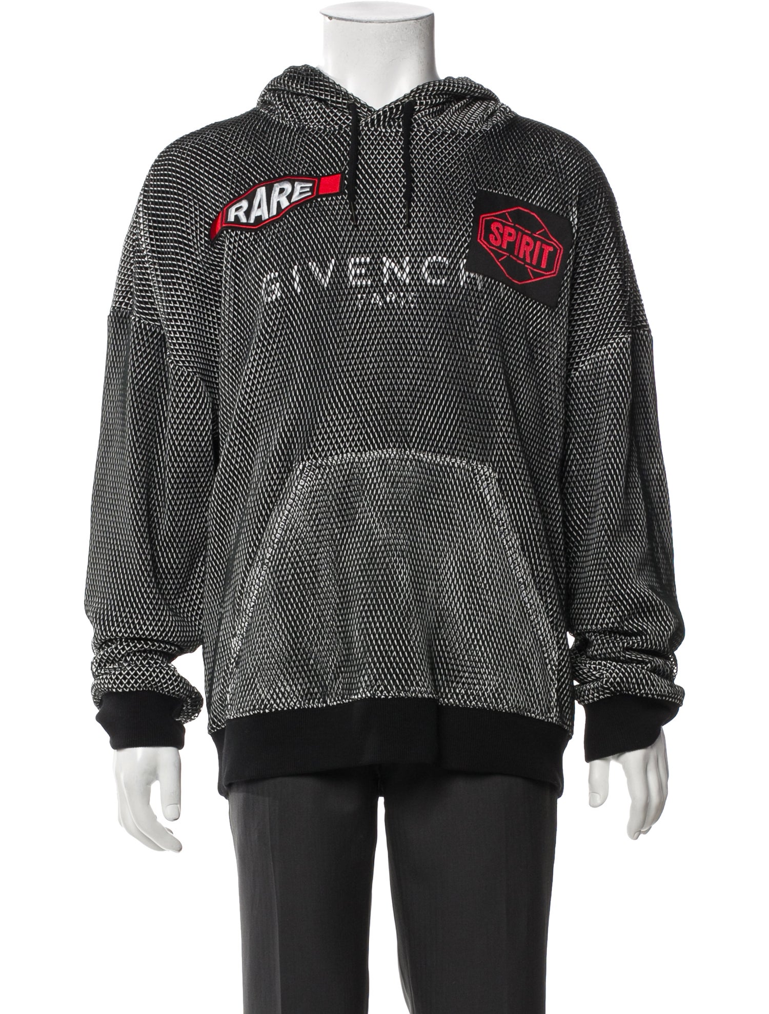 Givenchy Graphic Print Crew Neck Hoodie