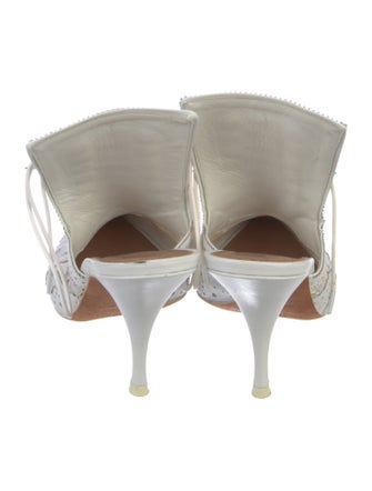 Givenchy Leather Lasercut Accents Mules