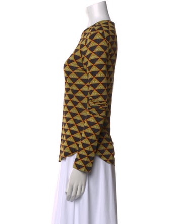 Givenchy Printed Crew Neck Top