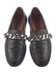 Givenchy Leather Chain-Link Accents Loafers