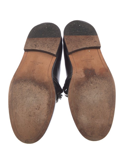 Givenchy Leather Chain-Link Accents Loafers