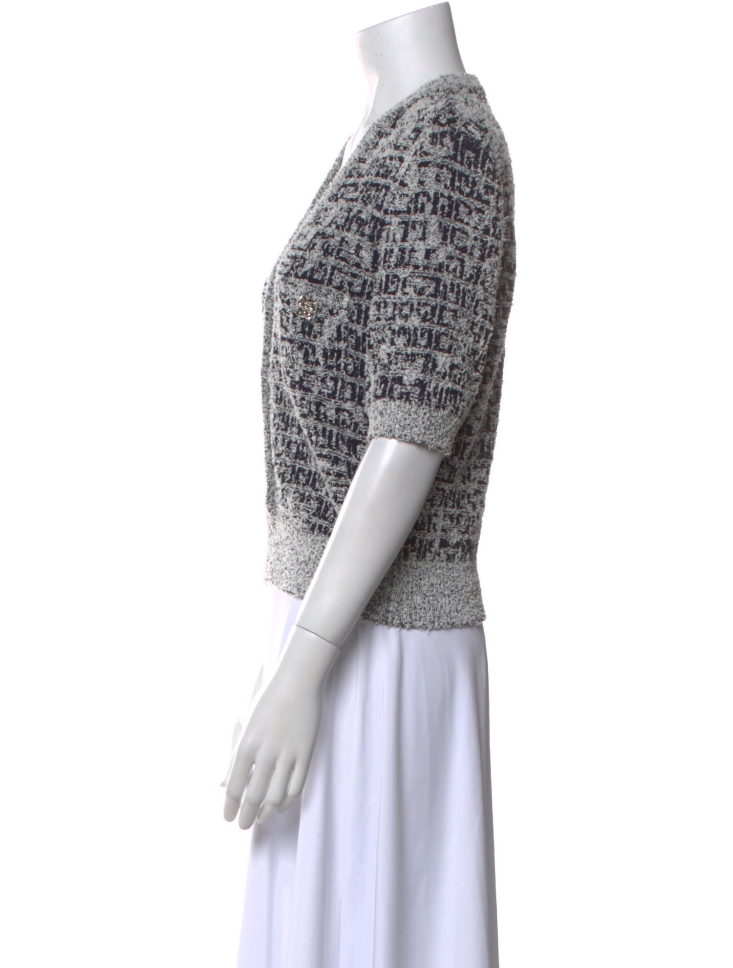 Givenchy Printed V-Neck Sweater w/ Tags