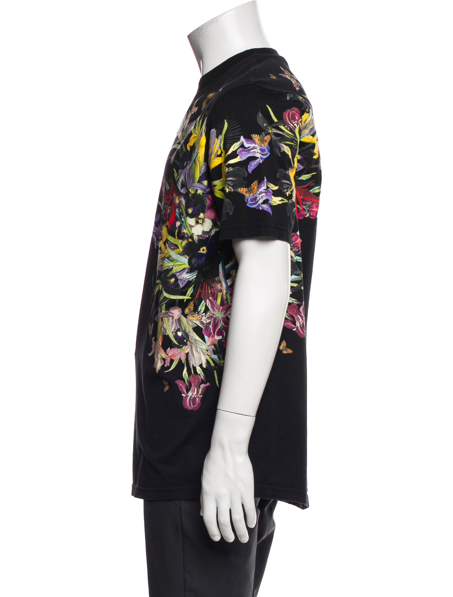 Givenchy Floral Print Crew Neck T-Shirt