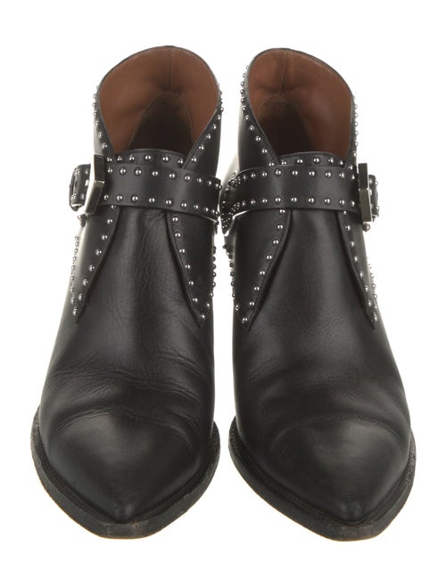 Givenchy Leather Studded Accents Western Boots