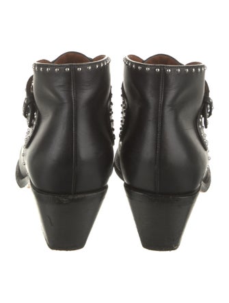 Givenchy Leather Studded Accents Western Boots