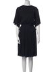 Givenchy Bateau Neckline Knee-Length Dress