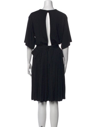 Givenchy Bateau Neckline Knee-Length Dress