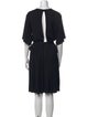 Givenchy Bateau Neckline Knee-Length Dress