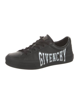 Givenchy Leather Graphic Print Sneakers