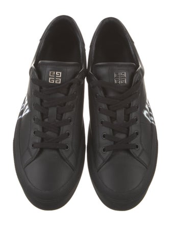 Givenchy Leather Graphic Print Sneakers