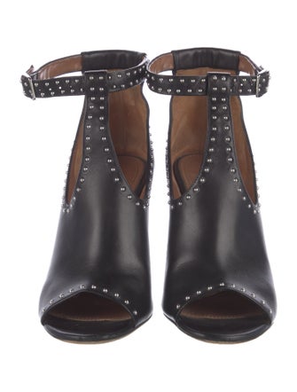 Givenchy Leather Cutout Accent Sandals