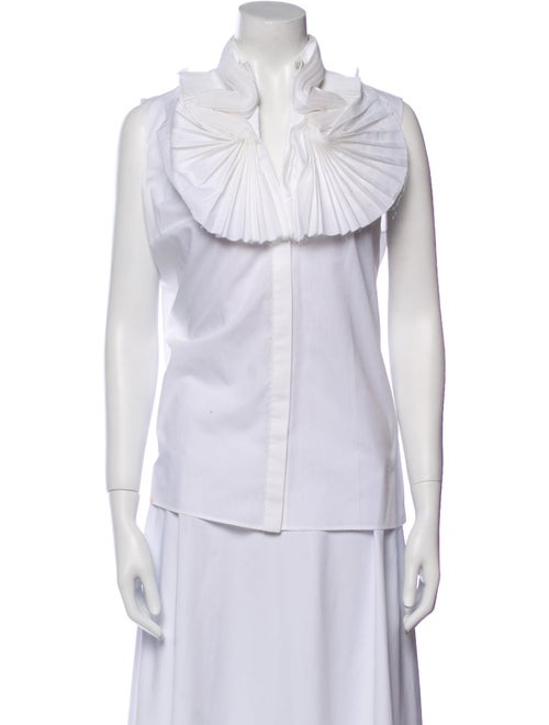 Givenchy Mock Neck Sleeveless Blouse