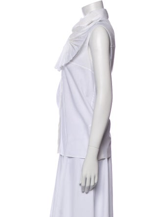 Givenchy Mock Neck Sleeveless Blouse