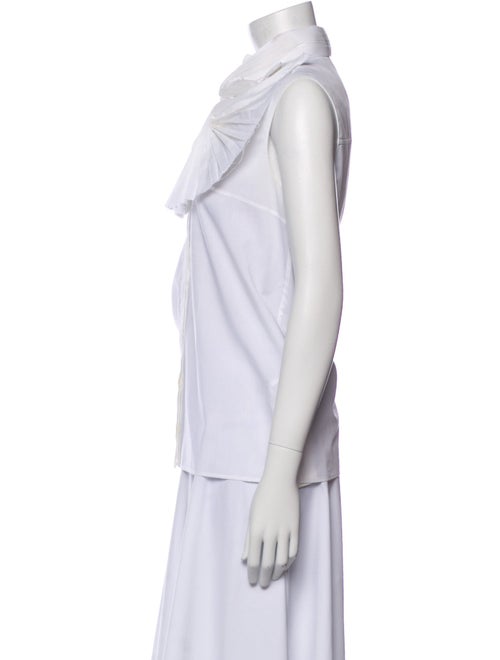 Givenchy Mock Neck Sleeveless Blouse