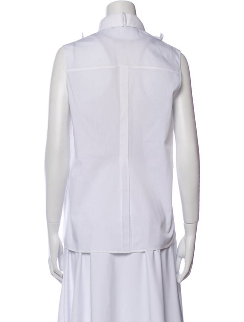 Givenchy Mock Neck Sleeveless Blouse