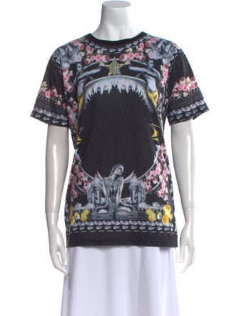 Givenchy Floral Print Crew Neck T-Shirt